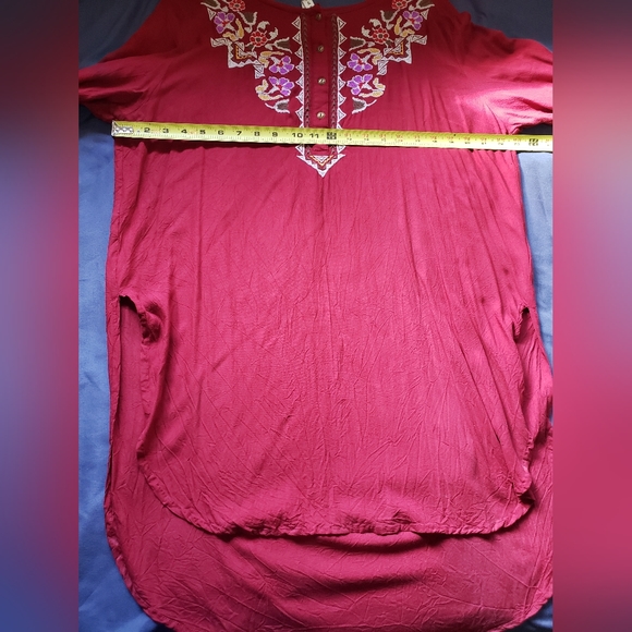 Ladies Western XL 'Roper' Long Tunic Top - Picture 4 of 5